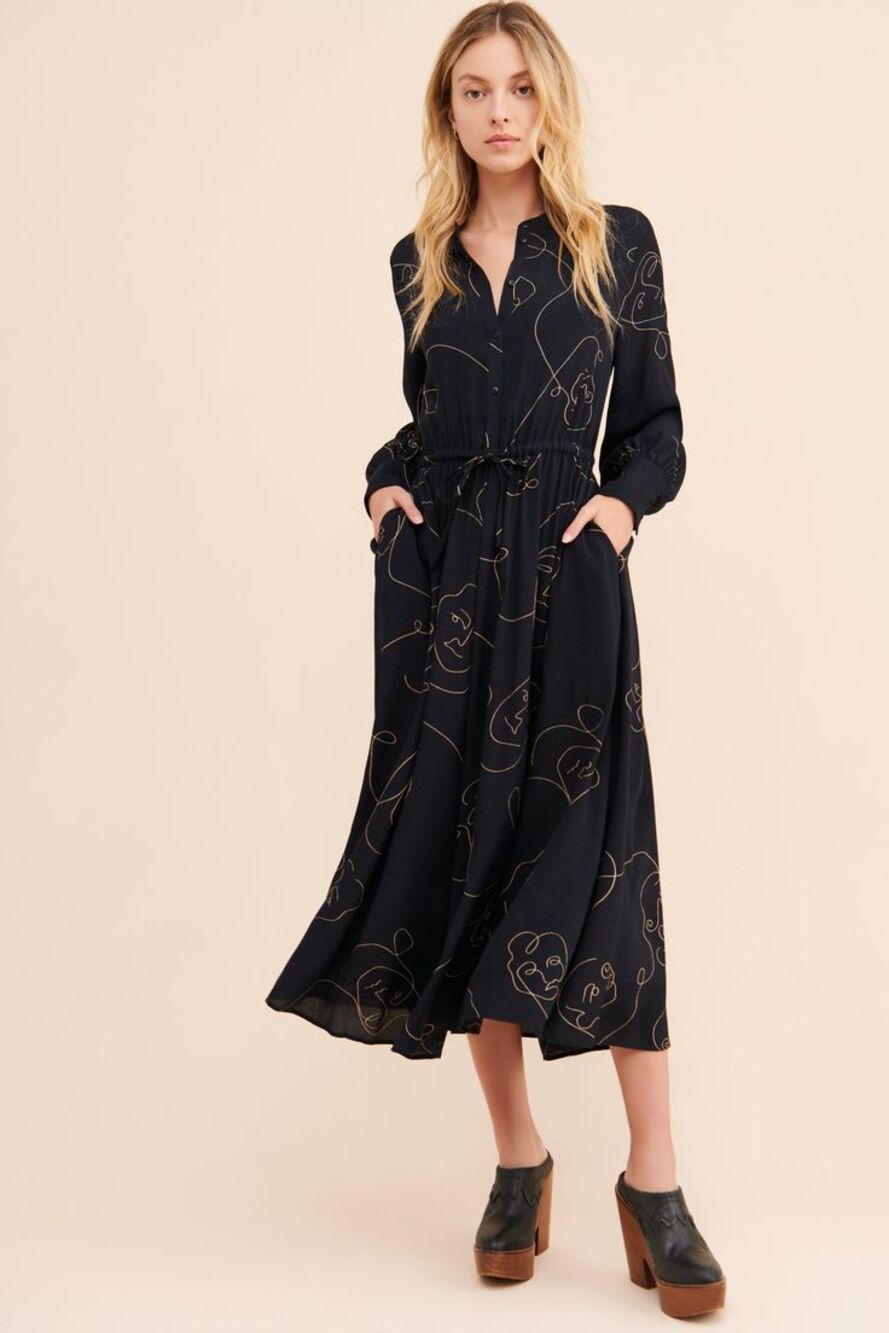 JUST FEMALE Quinn Dress Sz L
